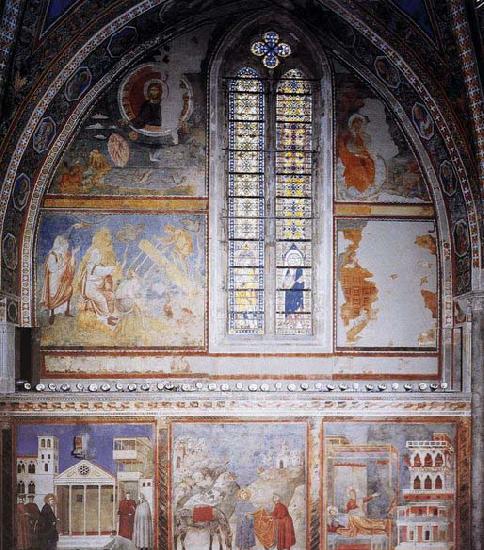 GIOTTO di Bondone Frescoes in the fourth bay of the nave
